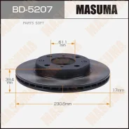���� ��������� Honda CR-V 00- �����. ����. Masuma BD5207 Masuma BD5207 BD5207 ����