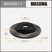 ���� ��������� AUDI A3 07- ����. (� ����. 2 ��. ) Masuma BDE0011 Masuma BDE0011 BDE0011 ����