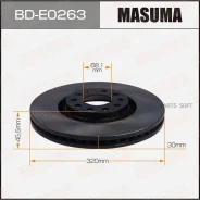 ���� ��������� AUDI A4/A6 99- �����. Masuma BDE0263 Masuma BDE0263 BDE0263 ����
