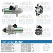������� Honda Civic VIII/CR-V III 2.4 12V 1.6KW Meatdoria 5033291 Meatdoria 5033291 5033291 ����