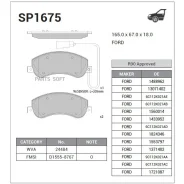 ������� ��������� �������� Sangsin Brake SP1675 Sangsin Brake SP1675 SP1675 ����