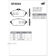 ������� ��������� MB W205 13- ������. Sangsin Brake SP4044 Sangsin Brake SP4044 SP4044 ����