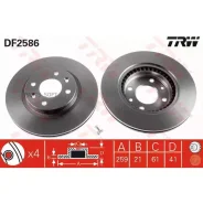 ���� ��������� Renault Logan/Sandero �������� ����. D 259��. TRW DF2586 TRW DF2586 DF2586 ����