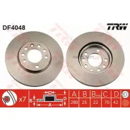 ���� ��������� OPEL Astra G/H 98-09/Meriva 03-/Zafira 99- �������� TRW DF4048 TRW DF4048 DF4048 ����