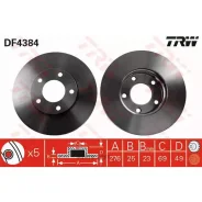 ���� ��������� Mazda 3 1.4/1.6 03/Mazda 5 15 1.8/2.0/2.0D 03 �������� ����. TRW DF4384 TRW DF4384 DF4384 ����