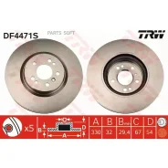 ���� ��������� Mercedes ML W164/R W251 280-350 05- �������� ����. D 330��. TRW DF4471S TRW DF4471S DF4471S ����