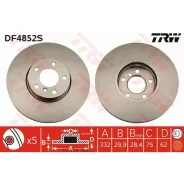 ���� ��������� BMW X5(E70)/X6(E71) 08- �����. ����. D=332 TRW DF4852S TRW DF4852S DF4852S ����