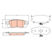 ������� ��������� Lexus NX 14- ������ TRW GDB4459 TRW GDB4459 GDB4459 ����