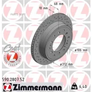 ���� ��������� Toyota LAND Cruiser 90/Prado 120 96- ����. ����. Sport Coat Z Zimmermann 590280752 Zimmermann 590280752 590280752 ����