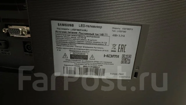 Samsung LV32F390FIX. LED ����