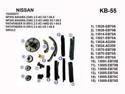 ����������� ���� ��� KB-55 KB-55 TK-NS034 YD25DDTI (single)15���. 4.52�� standart KB55 KB55 ����