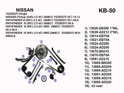 ����������� ���� ��� KB-50 KB-50 TK-NS033-1 YD25DDTI/P/K(single)16���. 4.52�� standart KB50 KB50 ����