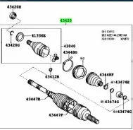 ������ � ����� -FL Axio/Fielder NZE144 4WD /43420-12740 43420-12740 ����