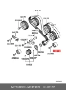 ����� �������� ����� ��� Mitsubishi MD319022 MD319022 ����