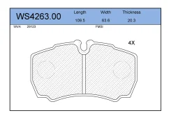 ������� ��������� �������� ������ ��� Iveco Daily, FORD Transit Jeenice WS4263.00 WS426300 ����