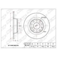 ���� ��������� (���) Audi A3 03-24 / Skoda Octavia 04-20 ST1K0615601AA ����