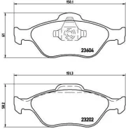 Klocki hamulcowe tuni p24055x Brembo P24055X ����