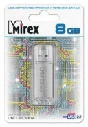 ����-���� 08 Gb Mirex Unit Silver USB ����