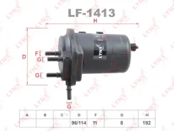 ��������� ������ ��� Renault Megane II, Renault Scenic II, Renault Grand Scenic LYNXauto LF-1413 LF1413 ����