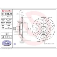 ���� ��������� Volvo (Changan) S40 06/06- / Volvo C30 (533) 09/06-12/13 / Volvo C70 II Convertible Brembo 09C1381X - 09C1381X ����