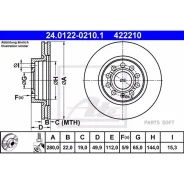 ���� ��������� ��������! Audi A3, VW Caddy/Golf 04 ATE 24012202101 24.0122-0210.1 24012202101 ����