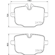 ������� ��������� �������� ������ Alpina B7 (G12) 02/16- / BMW (Brilliance) 5 Series (G38) 06/17- Brembo P06101 P06101 ����