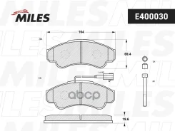 ������� ��������� �������� (����� + 1 ������) (����� Low-Metallic) (FIAT Ducato, Citroen Jumper, Peugeot Boxer (230, 244 (TRW GDB1518) E400030 Miles �...