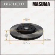 ���� ��������� Masuma, front Volkswagen Passat, Tiguan 07- BD-E0010 Masuma, �������� BDE0010 ����