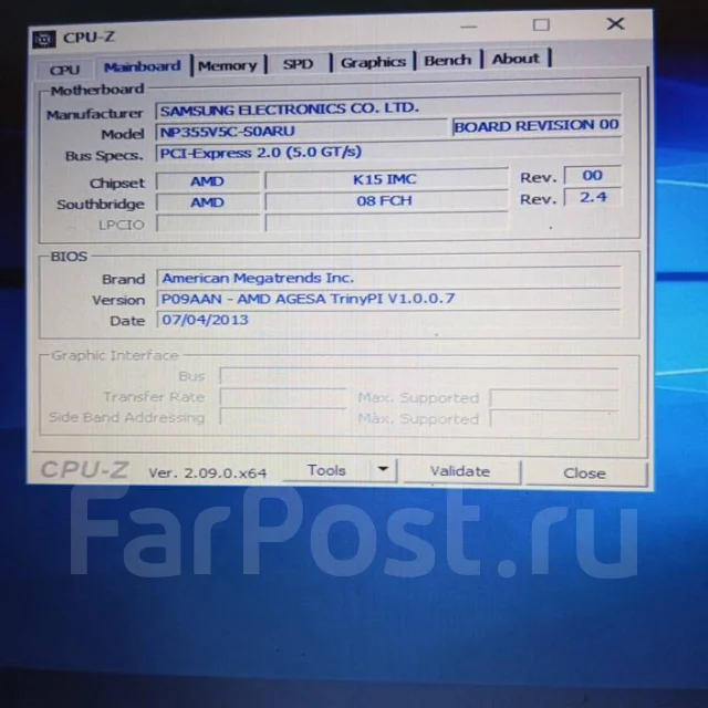 Samsung 355V5C. 15.6", 2,3����, ��� 8 ��, ���� 256���, WiFi: 1, Bluetooth: 1 ����