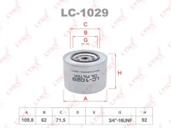�������� ������ ��� Volkswagen Transporter IV, AUDI 100, AUDI A6 4A, LYNXauto LC-1029 LC1029 ����