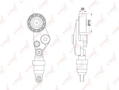 ���������� ������������� ����� ��� Ssangyong Actyon, Ssangyong Kyron, Ssangyong Rexton LYNXauto PT-3199 PT3199 ����