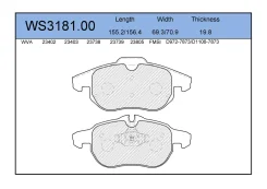 ������� ��������� �������� �������� ��� SAAB 9-3, OPEL Vectra C, Cadillac BLS Jeenice WS3181.00 WS318100 ����