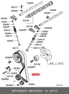 ������ ��� Mitsubishi MD182294 MD182294 ����