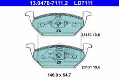 Ceramic brake pads 13047071112 ATE 13047071112 ����