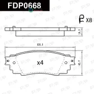 ������� ��������� Toyota Camry/RAV4 21- FAP FDP0668 FDP0668 ����