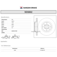 ���� ���������! Lada Samara/2108/2109/2113/2114 86-13 Sangsin Brake SD5802 SD5802 ����