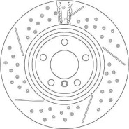 Two-piece brake disk df6606s TRW DF6606S ����