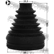 ������� ���� ���������� �������� 80x104x25.5 | ����/��� | Febest 0115ZVW30T 0115ZVW30T ����