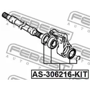 ��������� ��������� �������� ������� ����������� 30x62x16 | ����� ����/��� | Febest AS306216KIT AS306216KIT ����