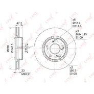 ���� ��������� ������������� (282x23) | ����� | Lynxauto BN1033 BN1033 ����