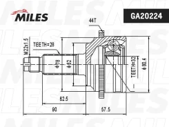 ���� �������� Mazda 62.0-2.3 02-07 (� ABS) GA20224 GA20224 ����