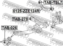 ����������� ������� ������� ������ ��� ����, ��� Febest [TAB026] TAB026 ����