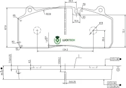 ������� ��������� �������� /210x94x30; Haldex DBT22LT (ModulT), SBS 2220 29175/LuckTech-LT51710110004 LT51710110004 ����