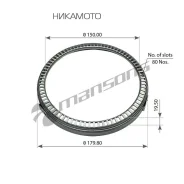������ �������! ������ �������� ABS D150xD179,8x19mm Z=80Nos BPW 300338 ����