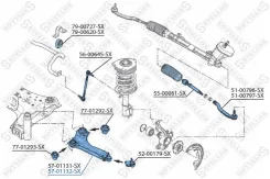 ����� �������� ������ Renault Megane 3 BZ0 � 2008 ��� Renault Scenic III, Renault Grand Scenic, Renault Megane Stellox 57-01132-SX 5701132SX ����
