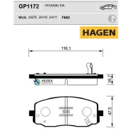 ������� �������� Hyundai i10, KIA Picanto (BA) GP1172 Sangsin Brake GP1172 GP1172 ����