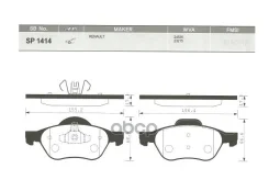 ������� ��������� ��������, �������� Sangsin Brake SP1414 SP1414 ����