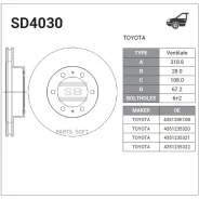 ���� ���������, �������� Sangsin Brake SD4030 SD4030 ����