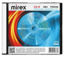 ���� CD-R MIREX, 700 ��, 48x, Slim Case, 1 �����, UL120051A8S 514019 ����