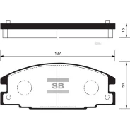 ������� ��������� �������� �������� �����:HI-Q OPEL Frontera A (U92), Isuzu Trooper I �������� ����� Sangsin Brake SP2010 SP2010 ����